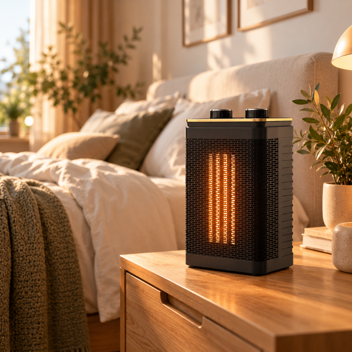Kubo Keramik-Heizlüfter 2000W mit Timer, Oszillation und Drehreglern
