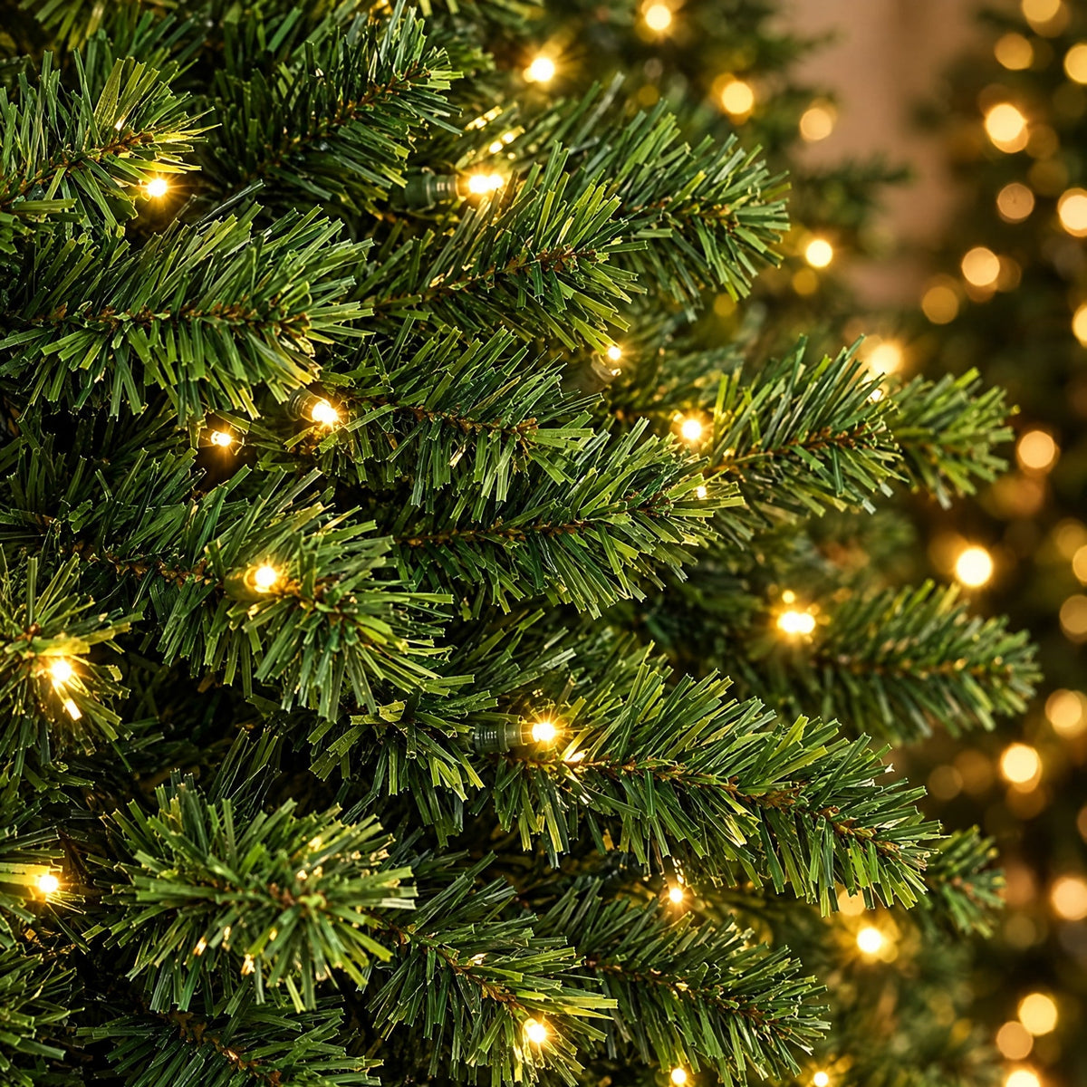 Künstlicher Weihnachtsbaum mit LED Beleuchtung 120 bis 180 cm, warmweiß