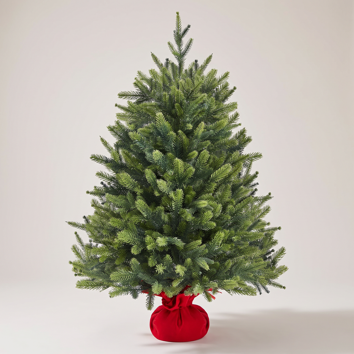 Künstlicher Weihnachtsbaum 91 cm mini Tannenbaum für den Tisch mit Betonsockel