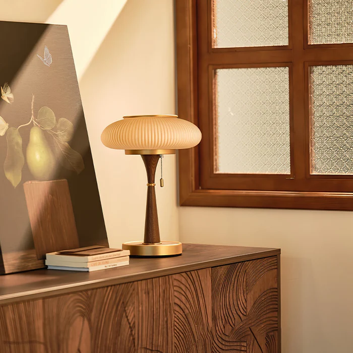 Minimalistische Tischlampe in Pilzform – LED – Dimmbar – Schlafzimmer