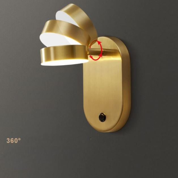 Brillano LED-Wandleuchte in Kupfer – Modern & Elegant für Wohnzimmer & Flur