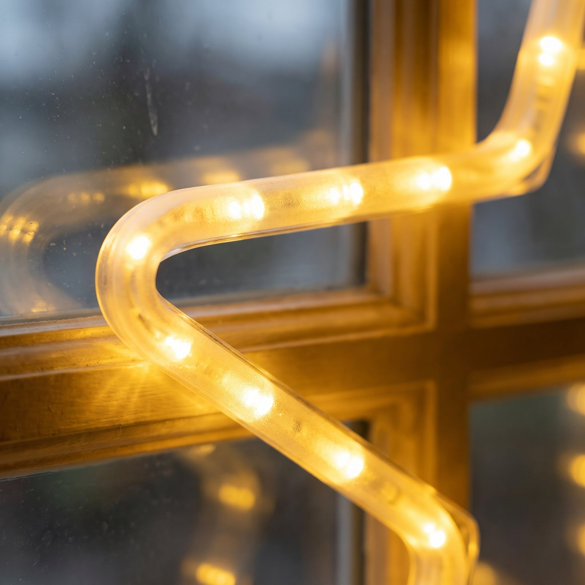 LED Stern Fensterdeko 55 cm beleuchtet mit Timer, Warmweiß für innen und außen