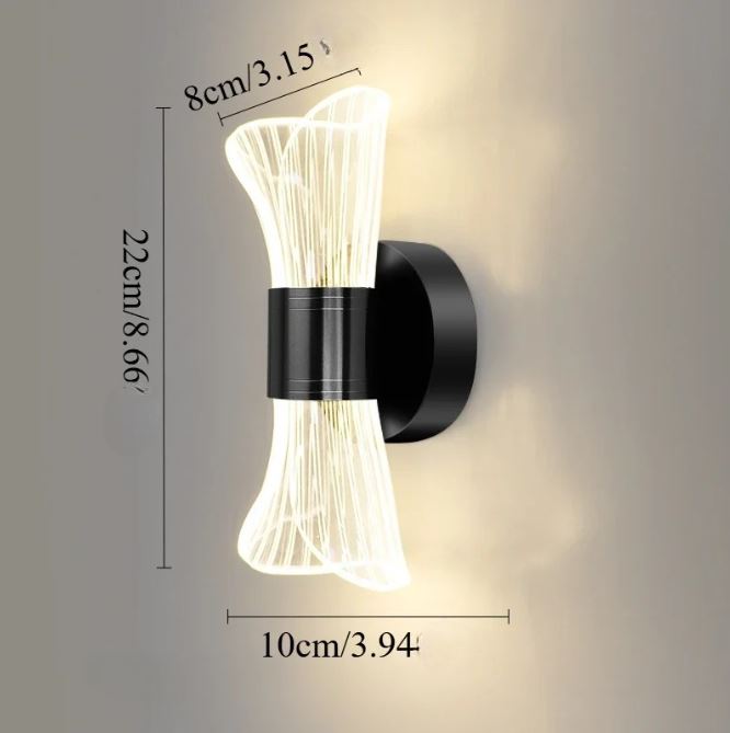 LumeWave LED-Wandleuchte – Modernes Design & Warmes Licht für Wohnzimmer & Flur