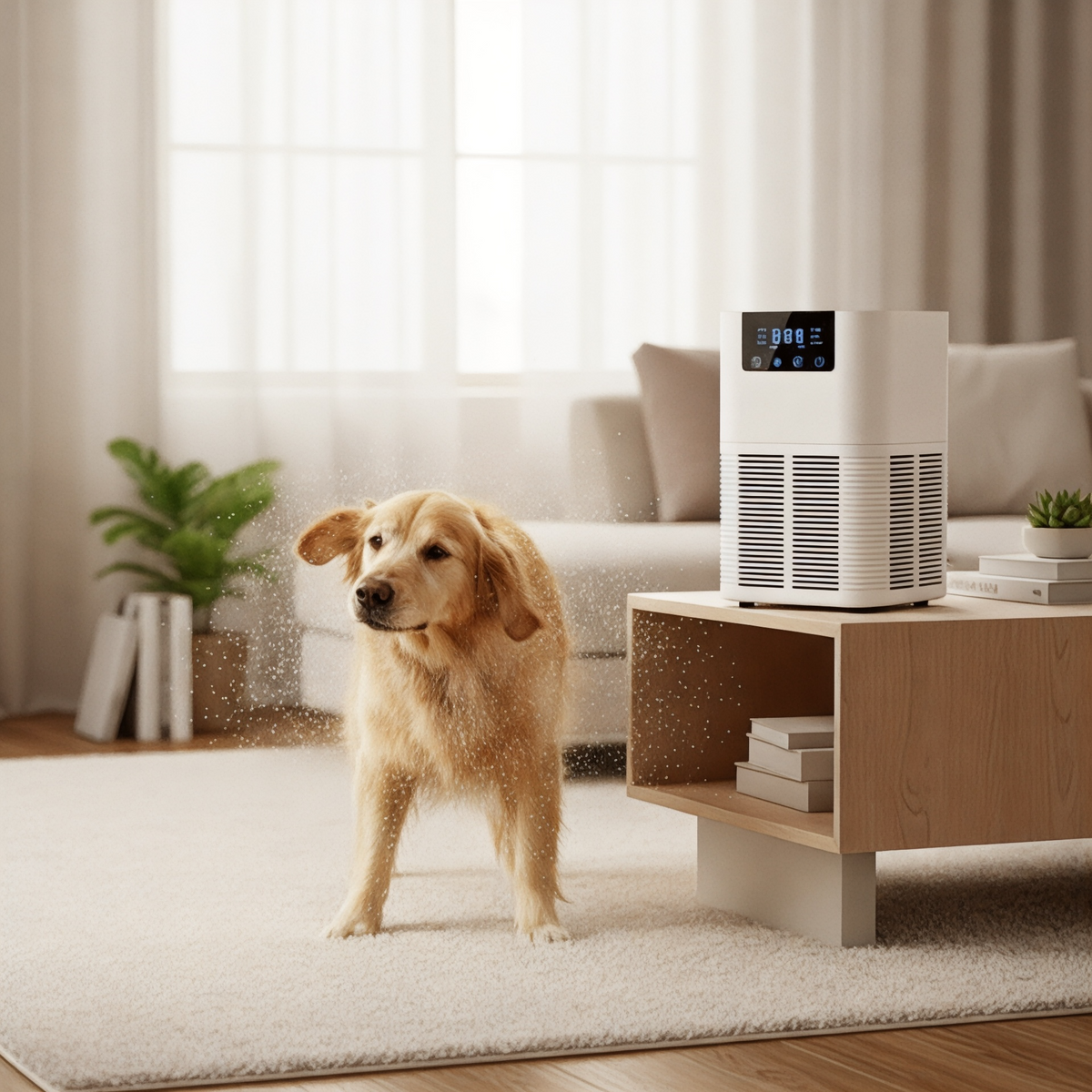 Luftreiniger mit H13 HEPA-Filter und PM2.5-Sensor