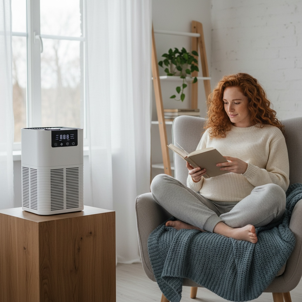 Luftreiniger mit H13 HEPA-Filter und PM2.5-Sensor