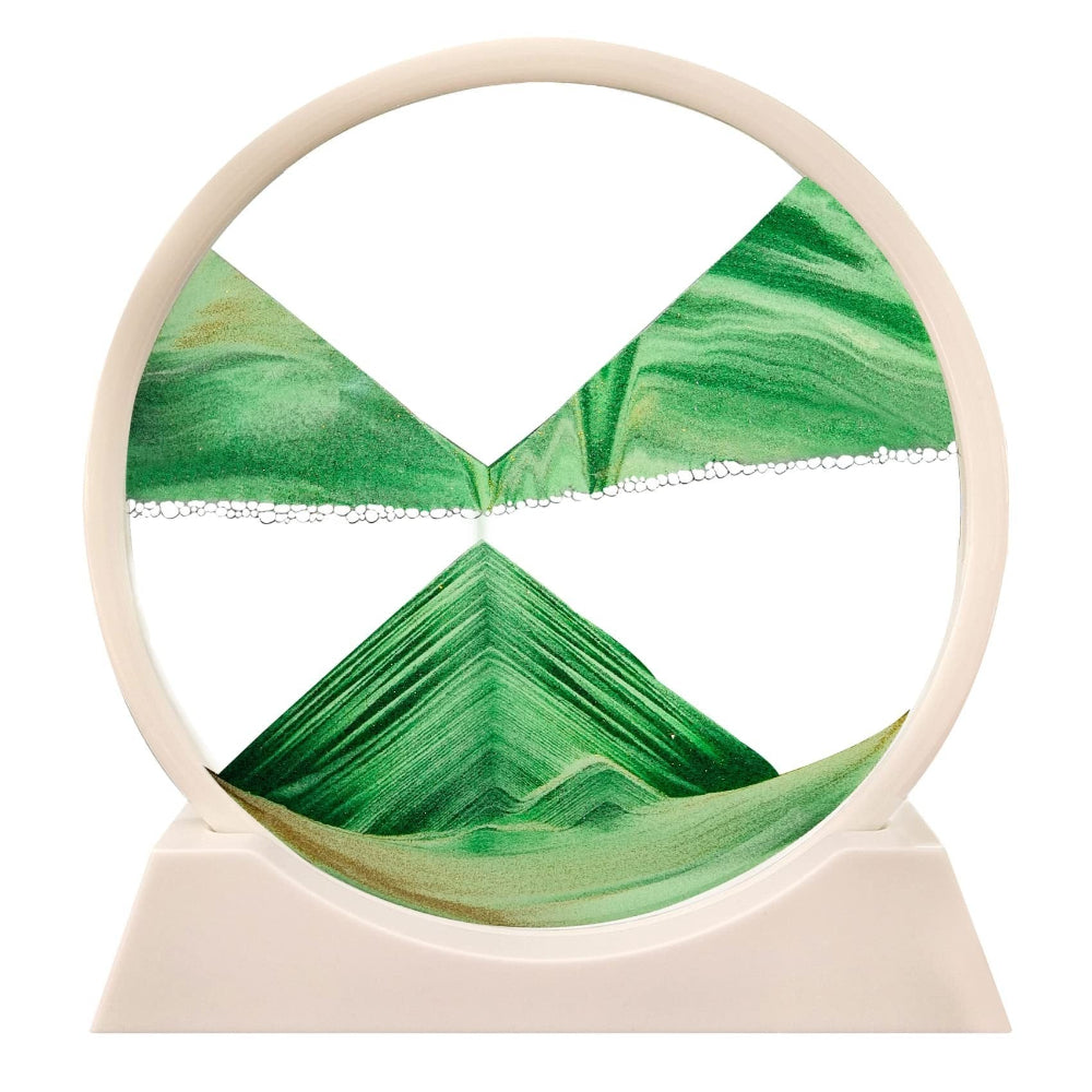 Sandora 3D-Sanduhr, Modern, Bewegte Sandkunst, Glasdeko, Für Zuhause