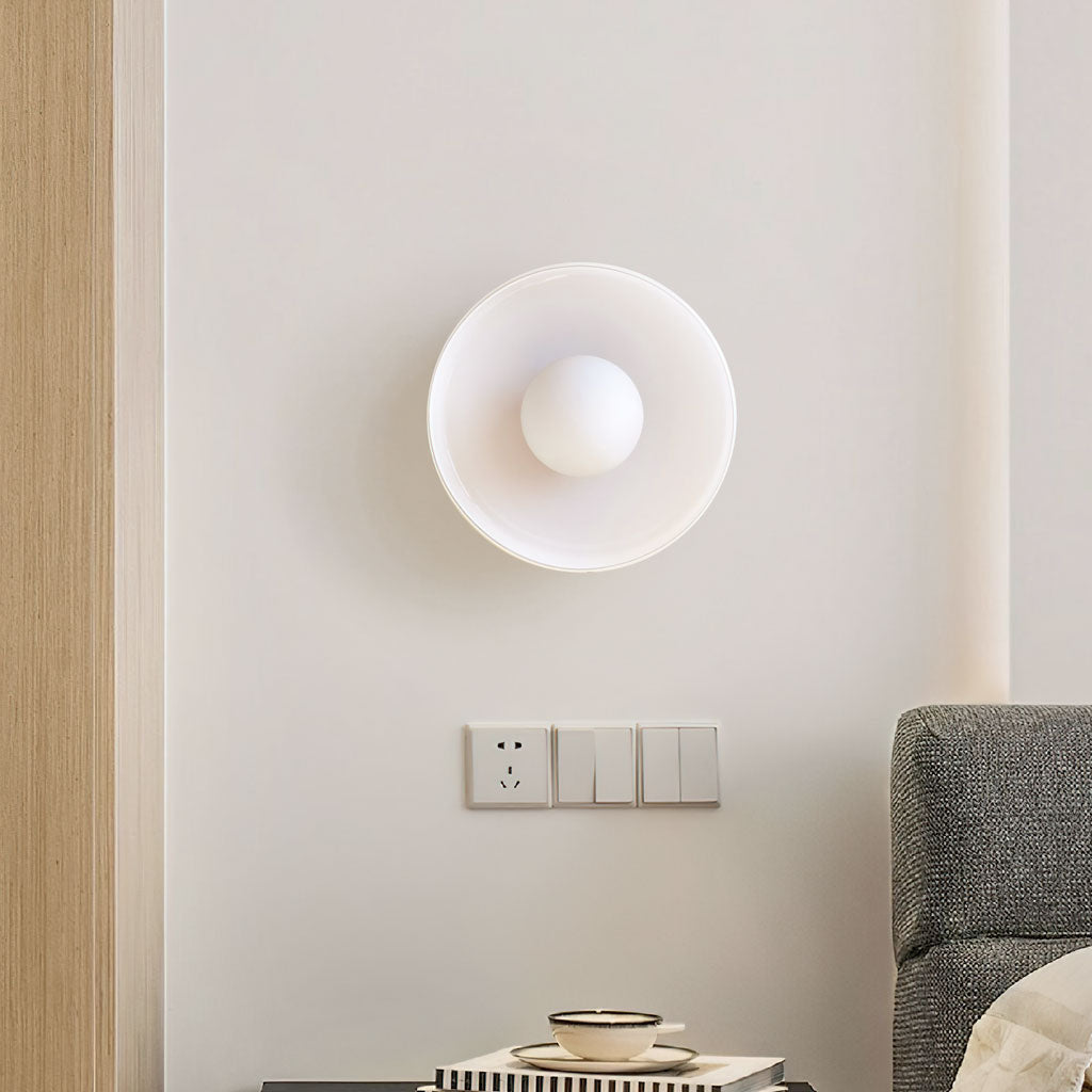 Lumisca Glasplatte Decken- & Wandleuchte Modern Weiß Wohnzimmer