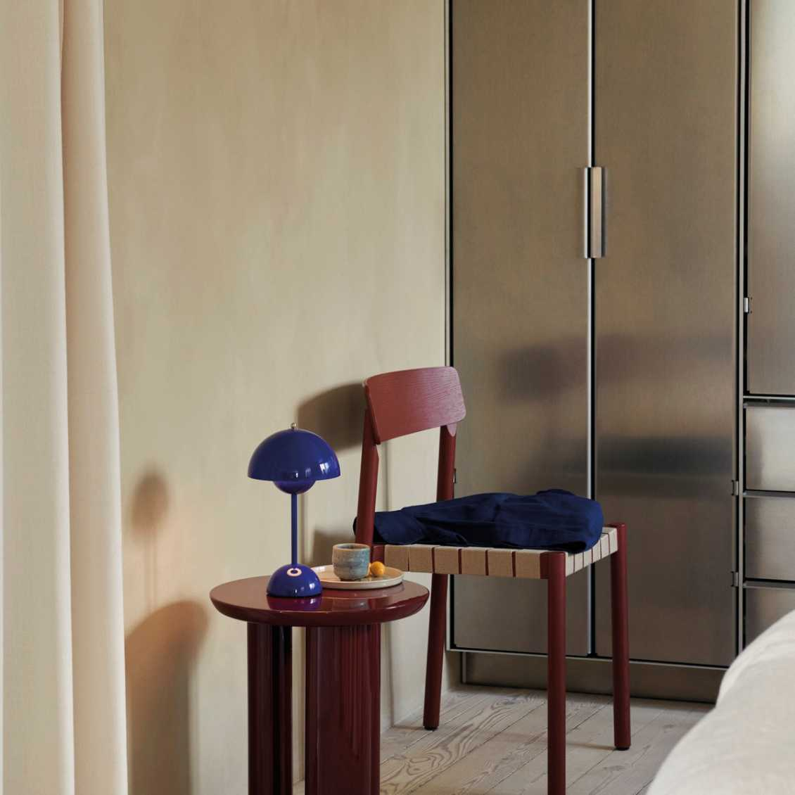 Mondschein – Moderne LED-Tischlampe dimmbar Weiß Wohnzimmer