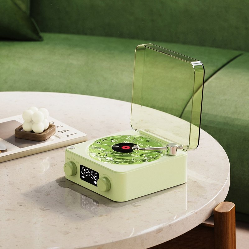 TuneGlow Tischlampe modern mit Bluetooth & LED Licht beige