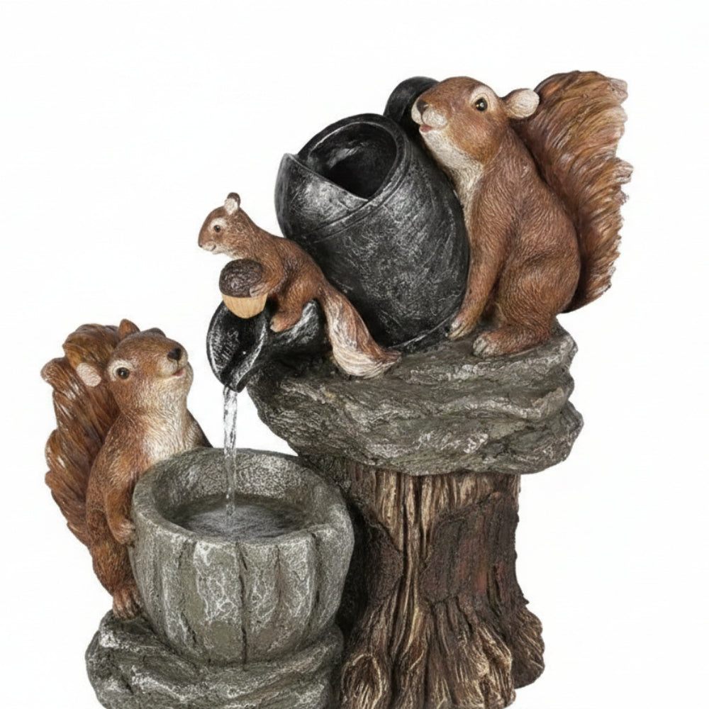 Solarbetriebene Gartenbrunnen-Vogelbad für den Außenbereich