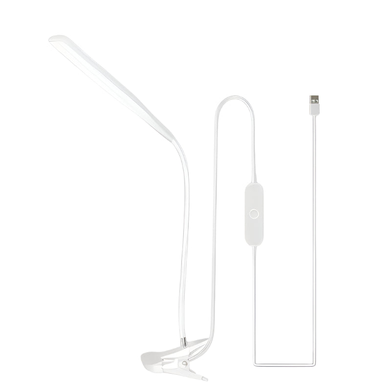 ClipoGlow - LED-Schreibtischlampe mit Schwanenhals und Klemme