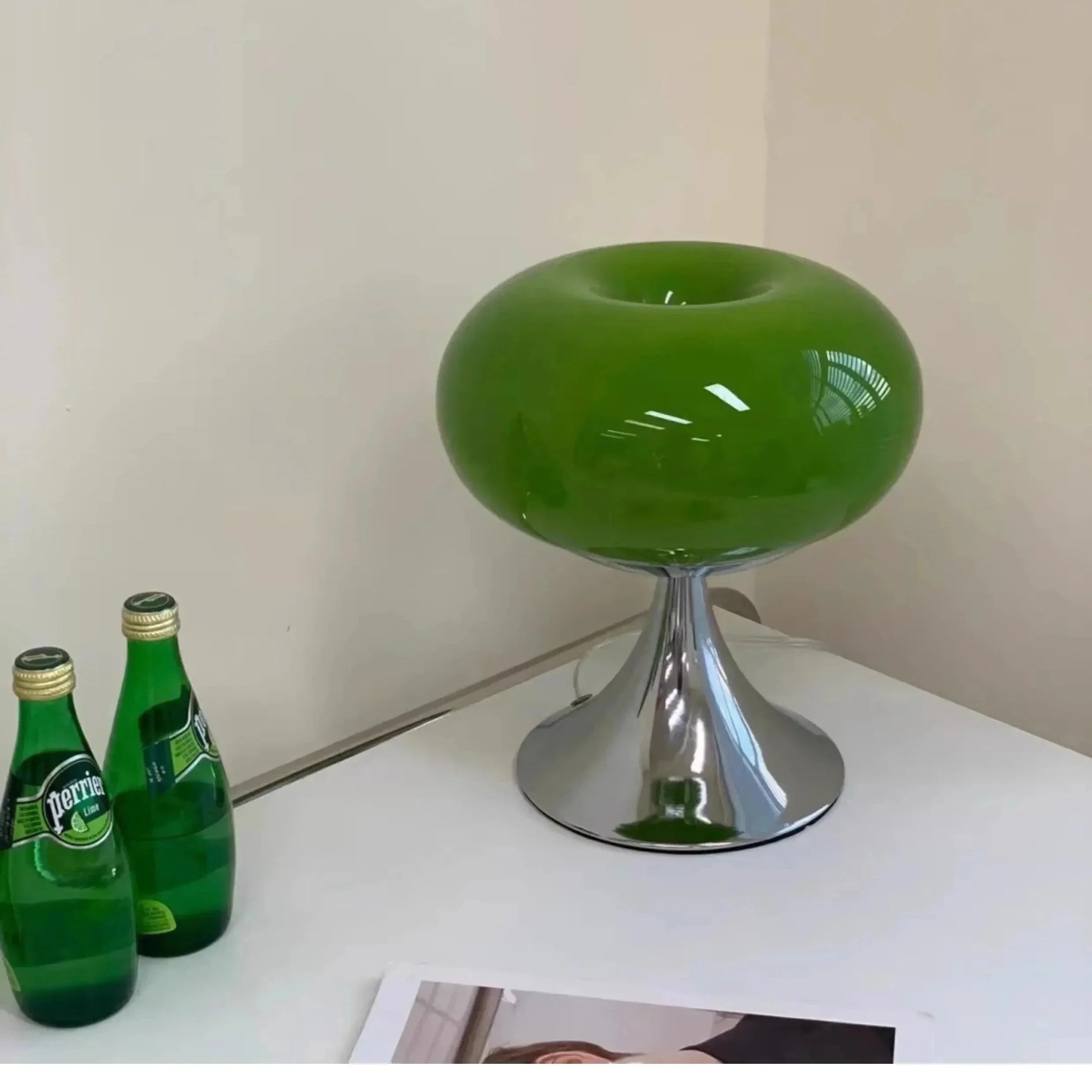 AppleVintage Tischlampe – Antikstil, Warmlicht, Gold, für Wohnzimmer