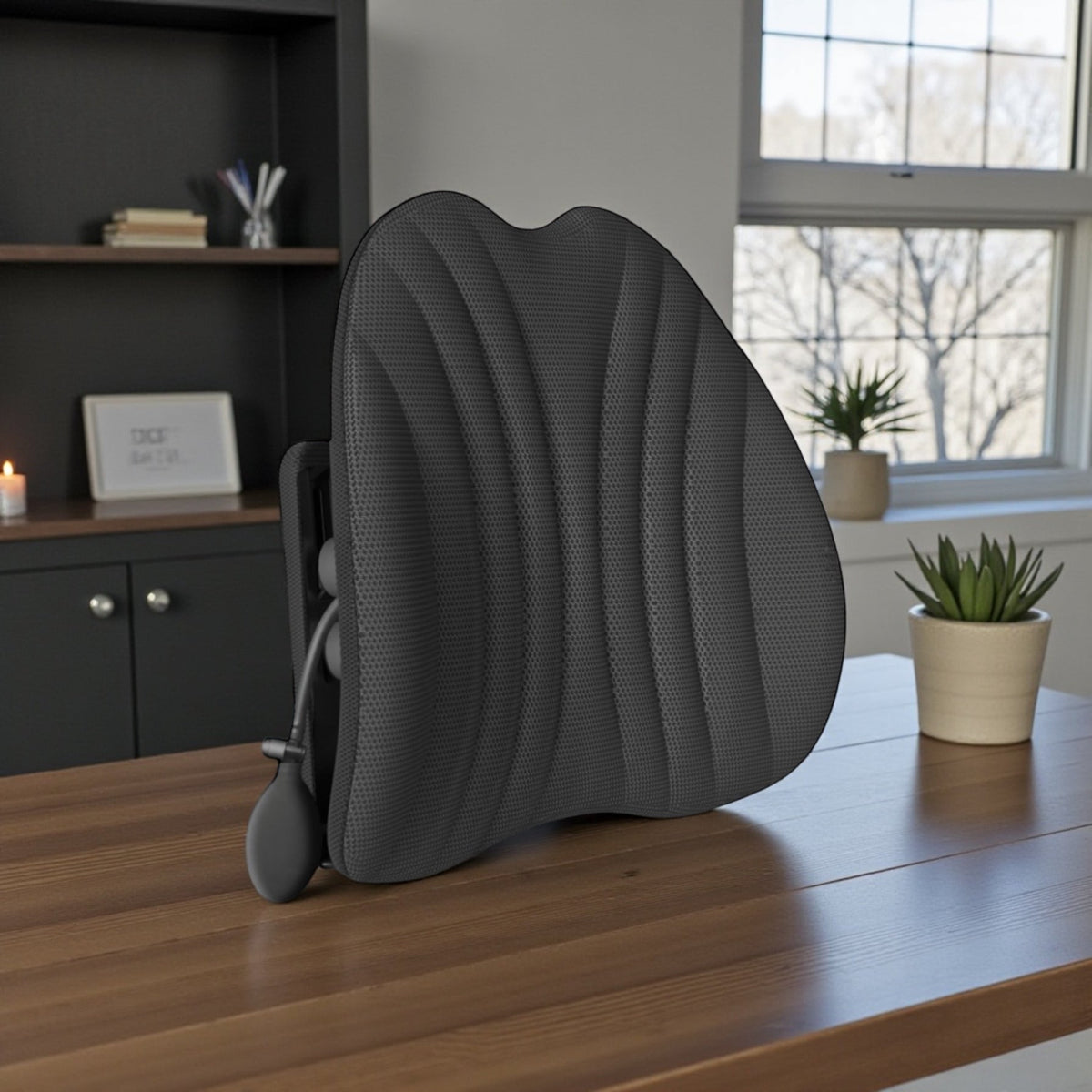Lendenwirbelkissen mit Memory-Foam für Stuhl & Autositz