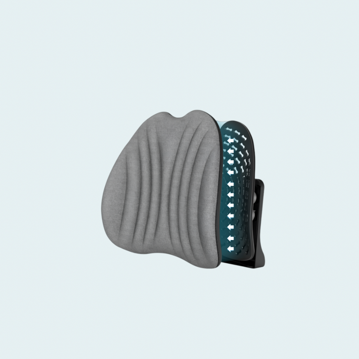 Lendenwirbelkissen mit Memory-Foam für Stuhl & Autositz