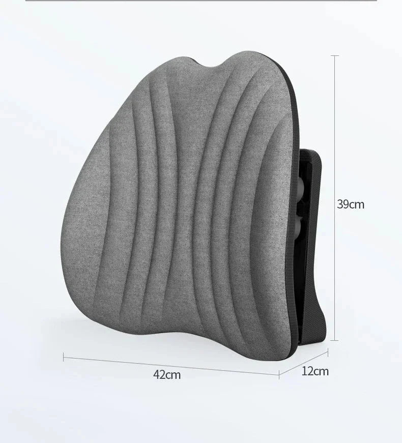 Lendenwirbelkissen mit Memory-Foam für Stuhl & Autositz