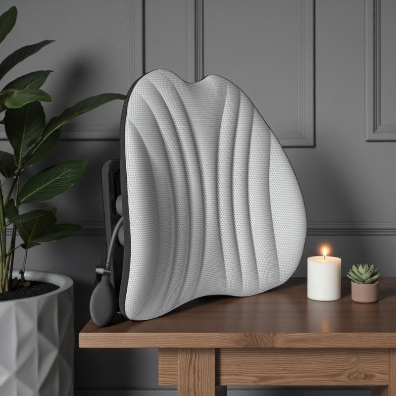 Lendenwirbelkissen mit Memory-Foam für Stuhl & Autositz