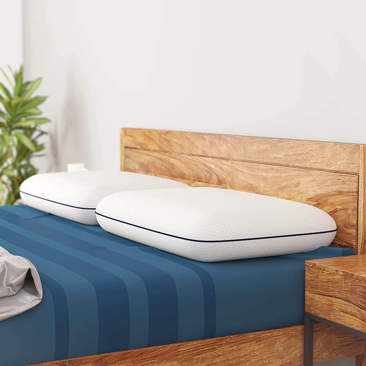 Verstellbares Memory-Foam-Kissen mit Aloe-Vera-Bezug