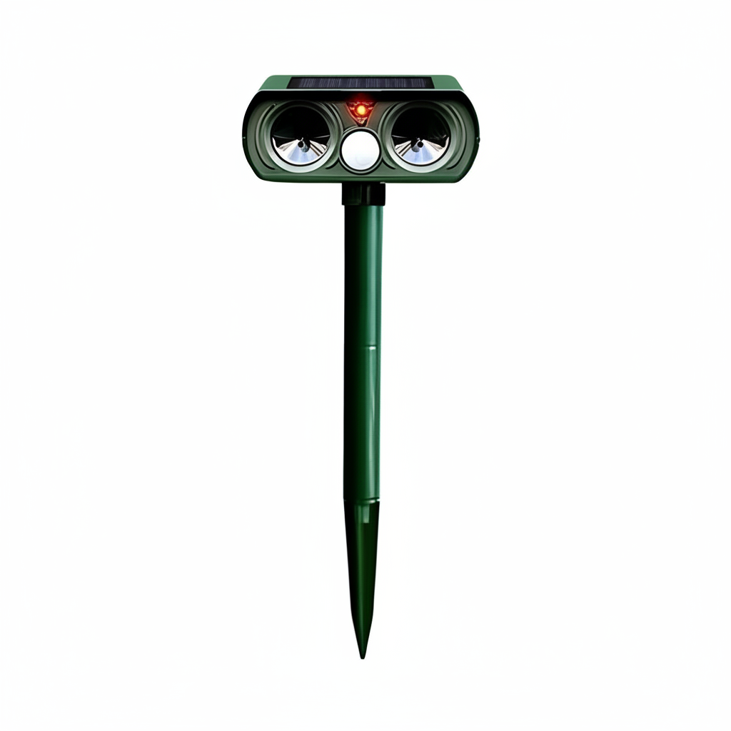 Solar Tiervertreiber Ultraschall 8–10m IP66 13,5–45,5kHz Garten