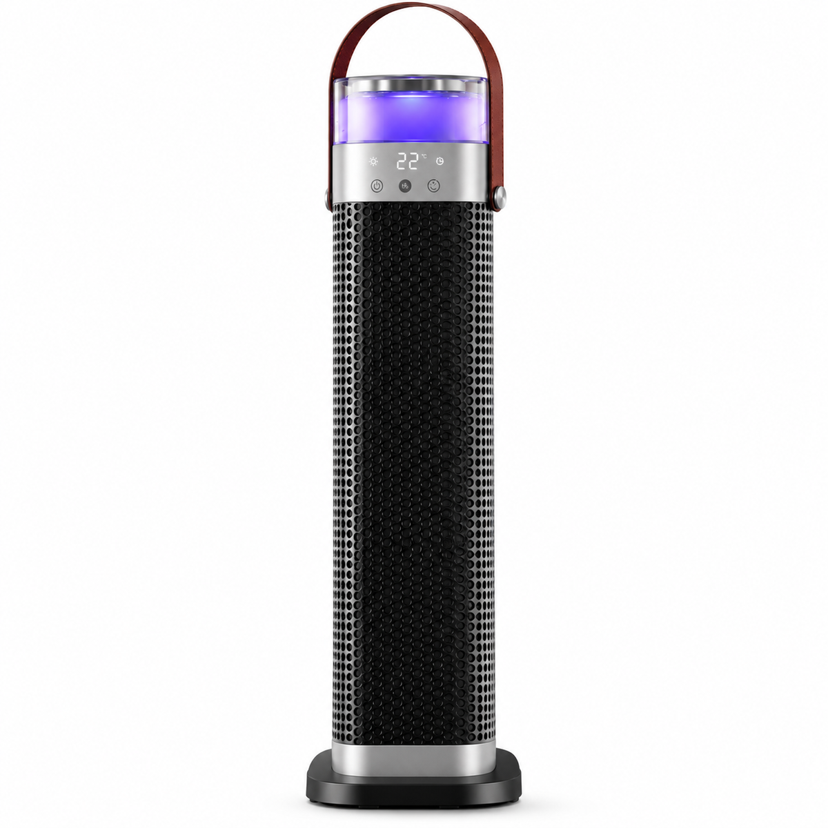Turmalin Pro Turmheizlüfter 2000W mit Touch-Display, Luftbefeuchter und Ambientelicht
