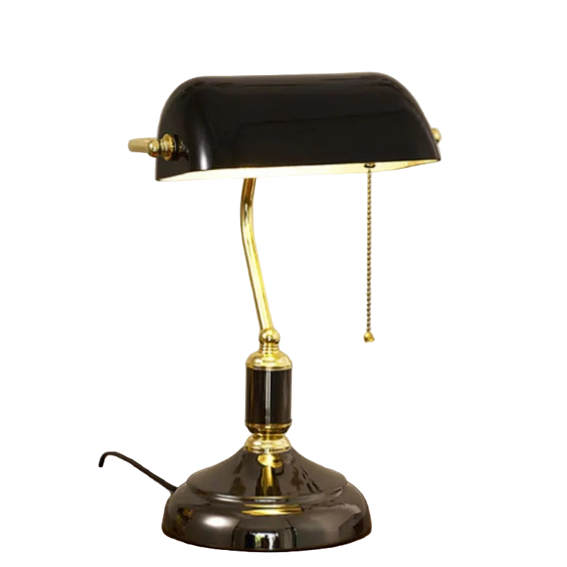 EuroLuxe Glas-Tischlampe – Elegantes Design Klarer Glasschirm Wohnzimmer