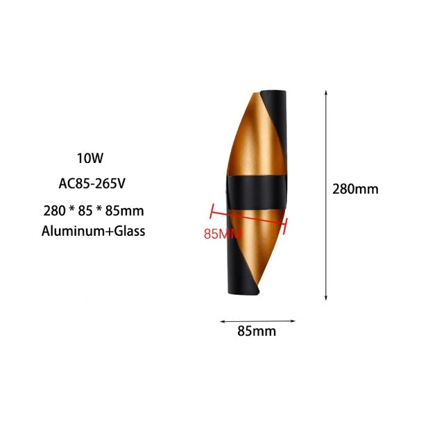TwilightEdge – LED Außenwandleuchte Up & Down, wasserdicht für Garten & Hauswand