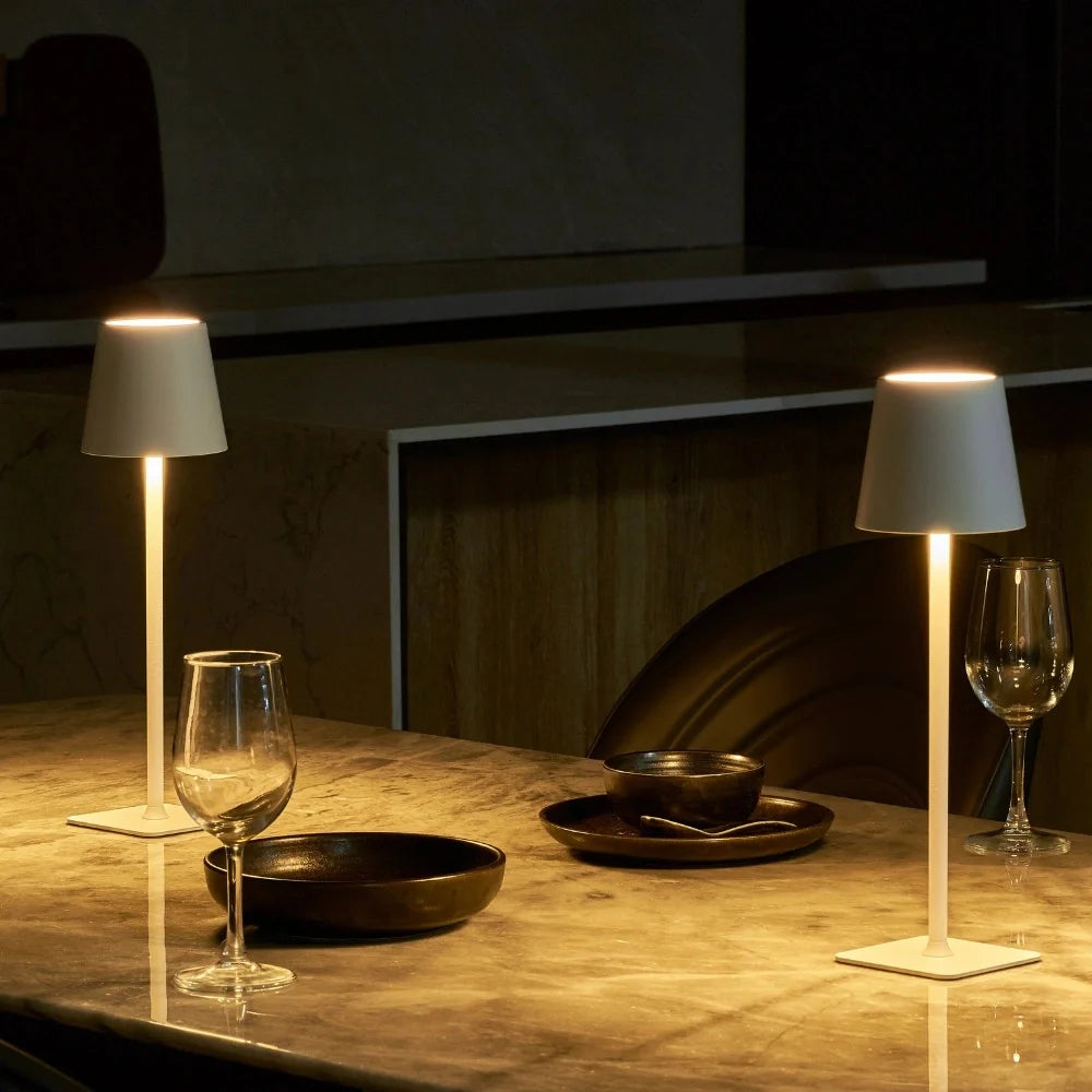 LumoTall Dimmbare Tischlampe Modern Gold für Wohnzimmer